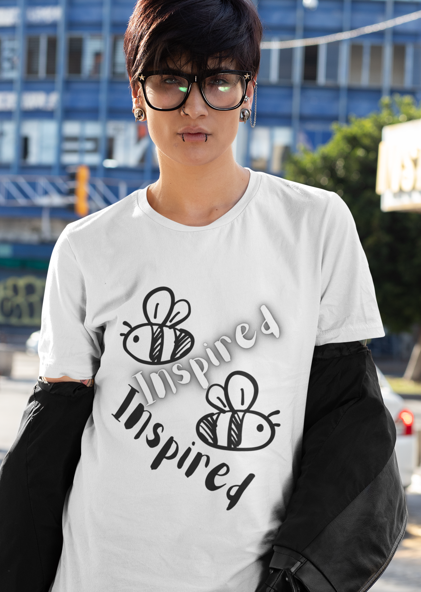 Bee Inspired- Unisex Premium t-shirt