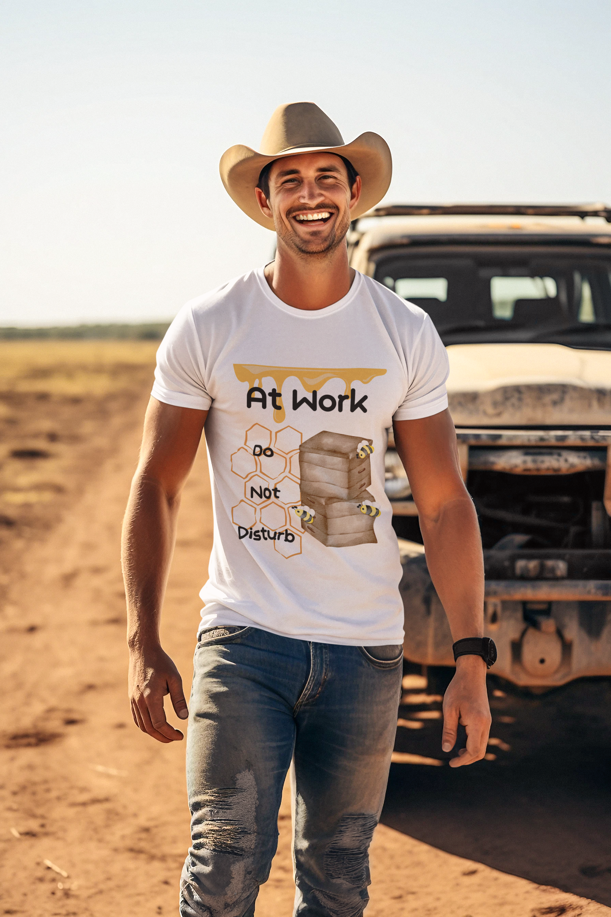 At Work- Do Not Disturb- Unisex Premium t-shirt