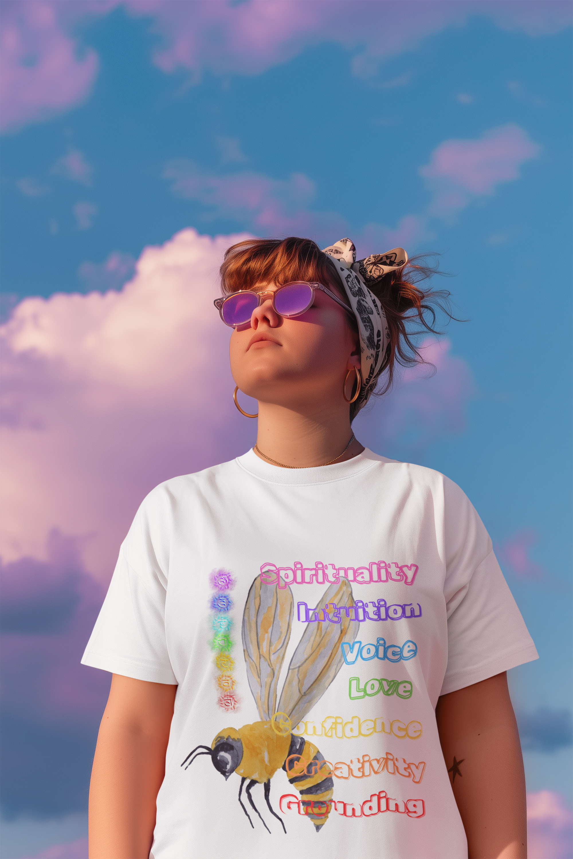 Bee Inspired 7 Chakras- Unisex Premium t-shirt
