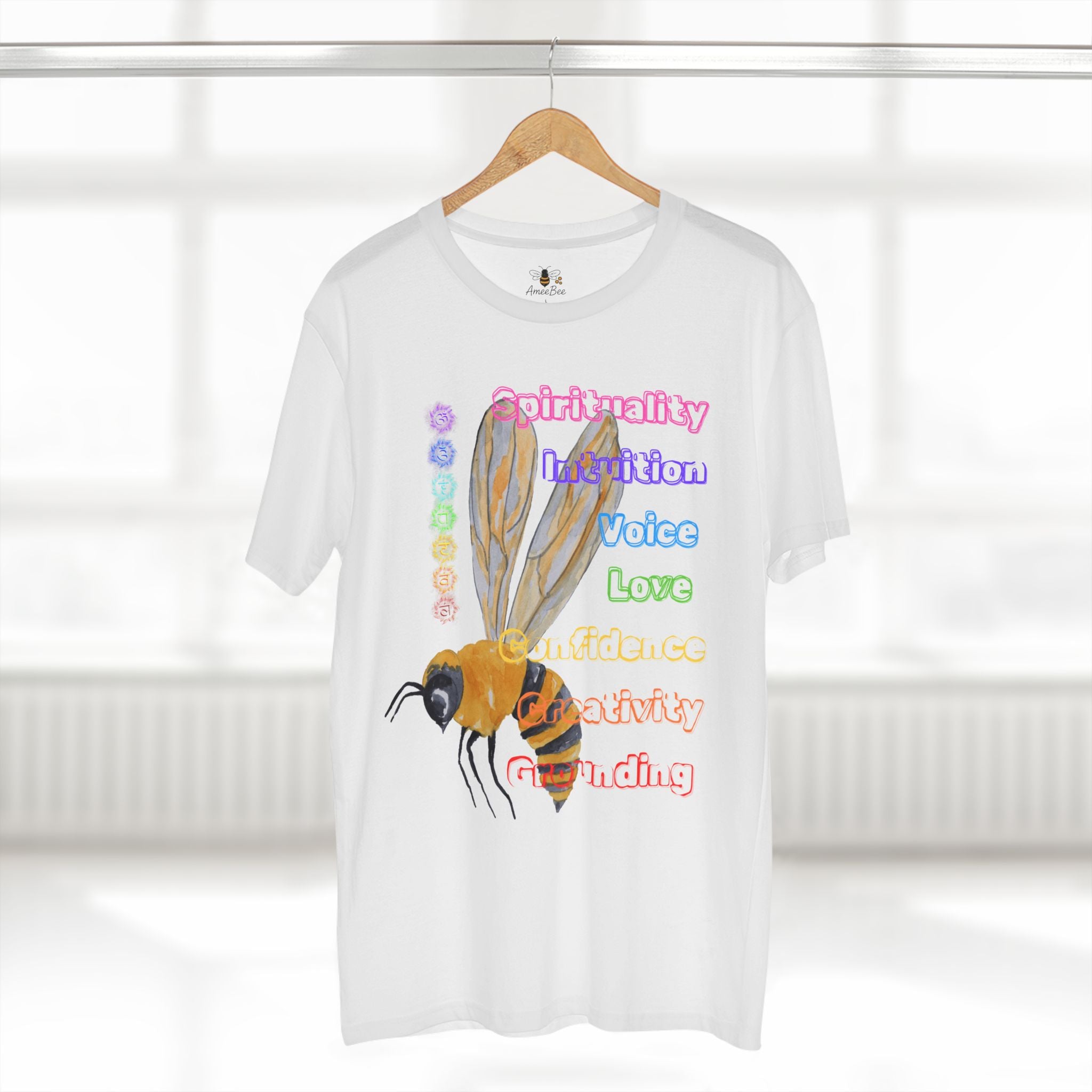 Bee-Inspired 7 Chakras - Premium T-Shirt