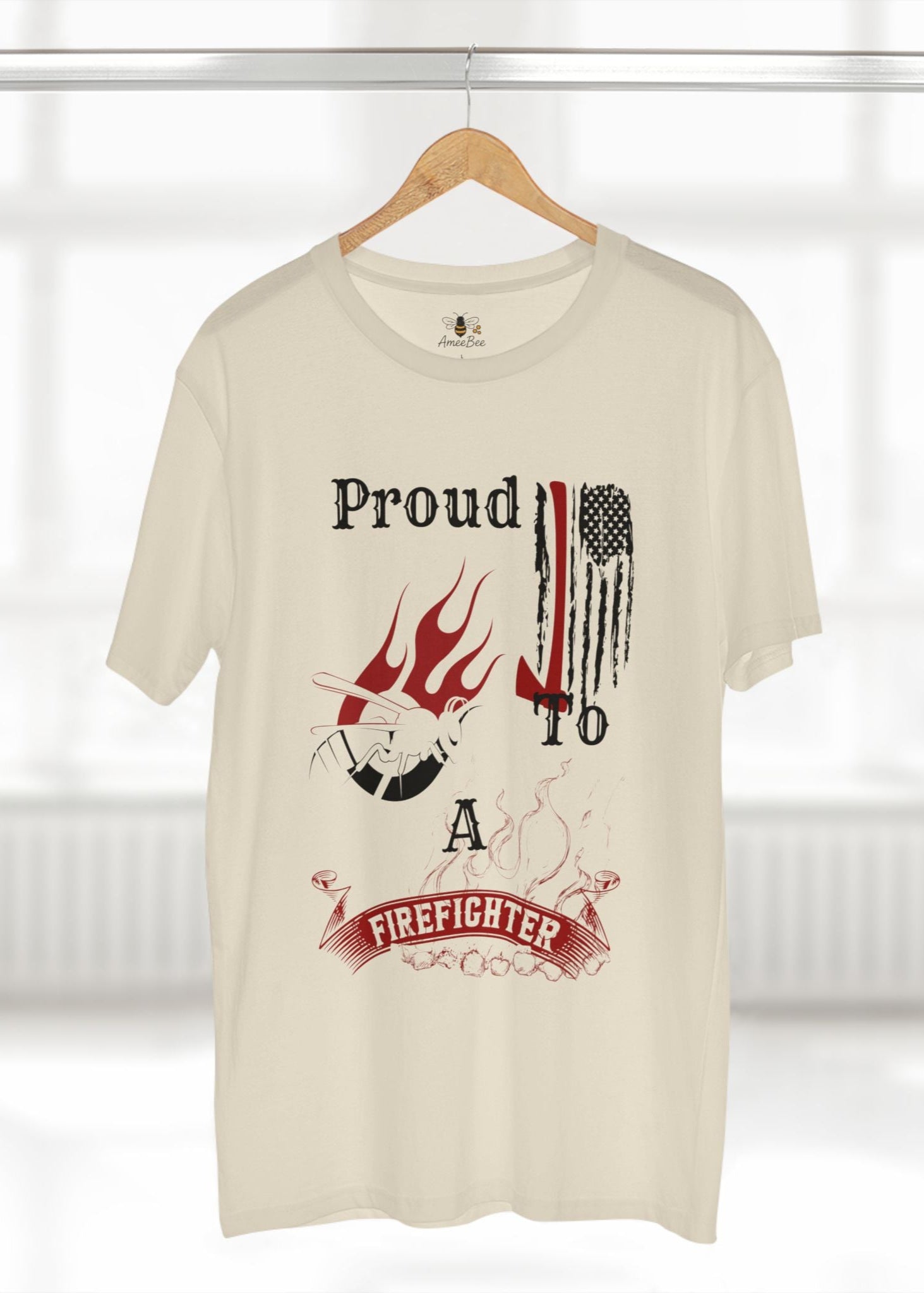 Proud to Bee a Firefighter - Premium T-Shirt