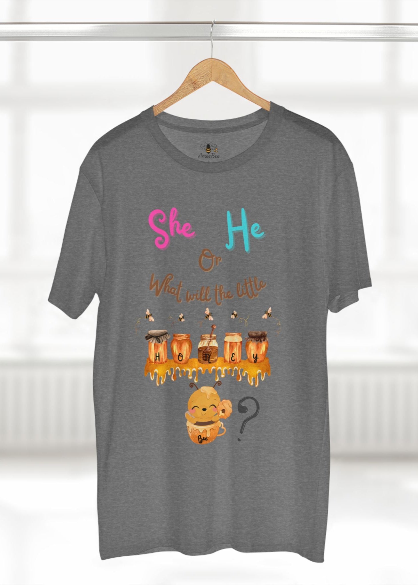 She or He What Will The Little Honey Be Shirt  - Premium T-Shirt