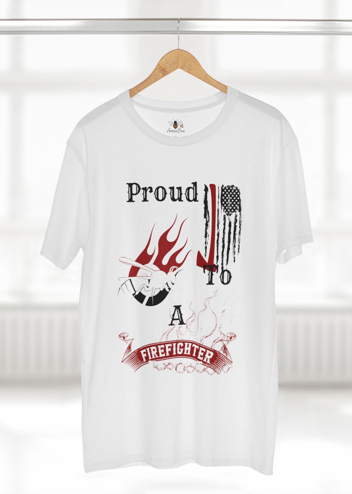 Proud to Bee a Firefighter - Premium T-Shirt