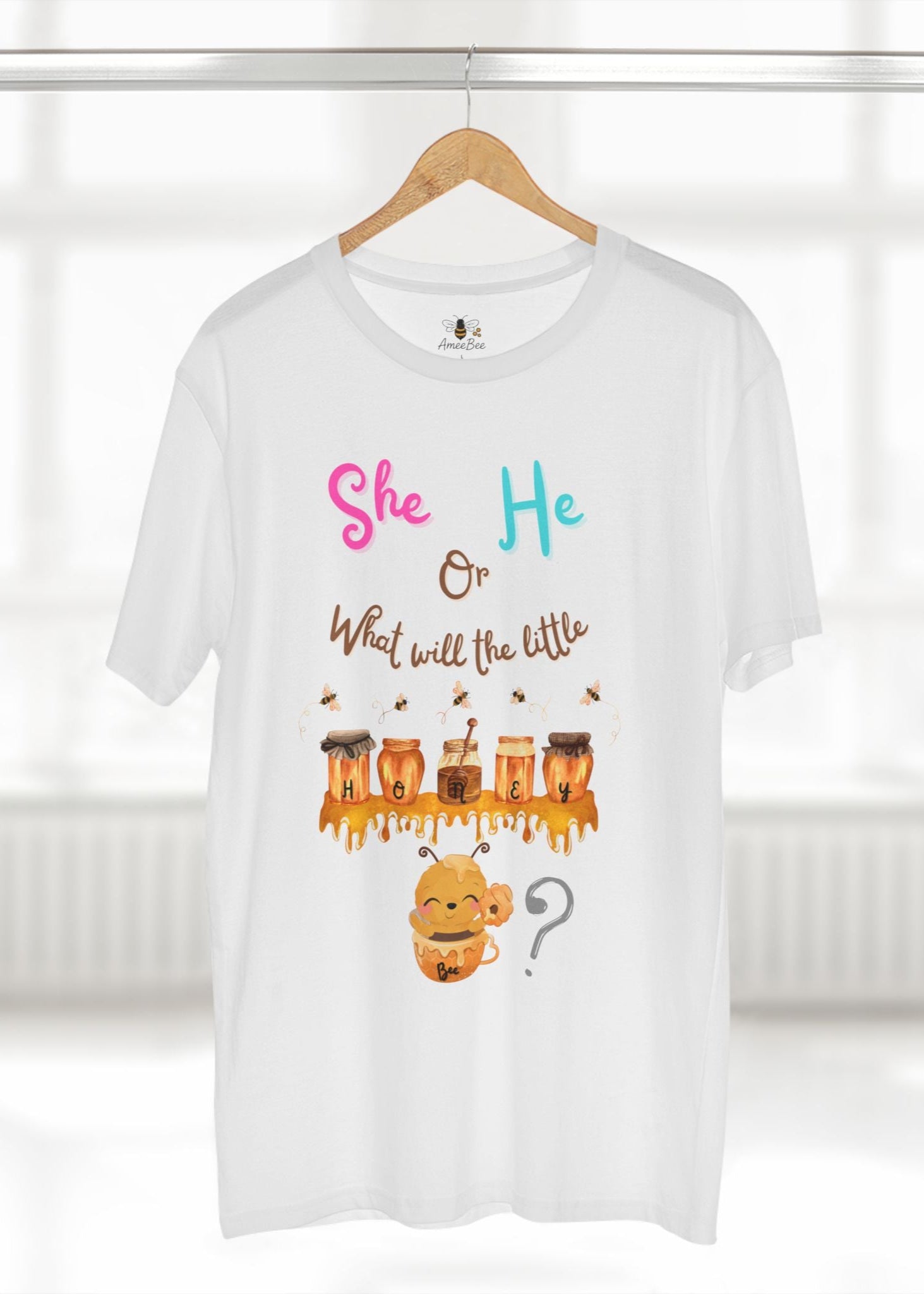 She or He What Will The Little Honey Be Shirt  - Premium T-Shirt