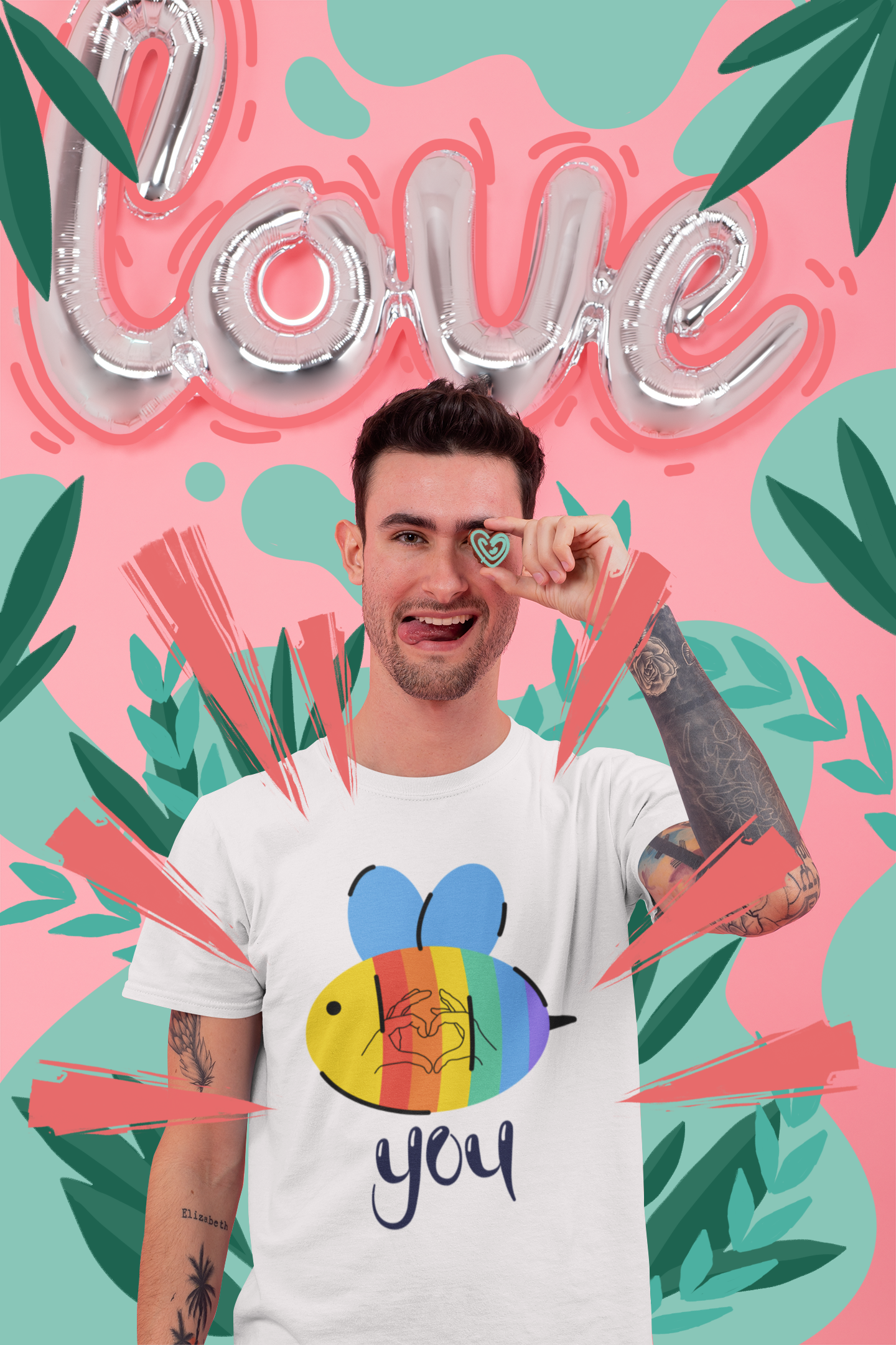 Bee You ( with love ) -Unisex Premium t-shirt