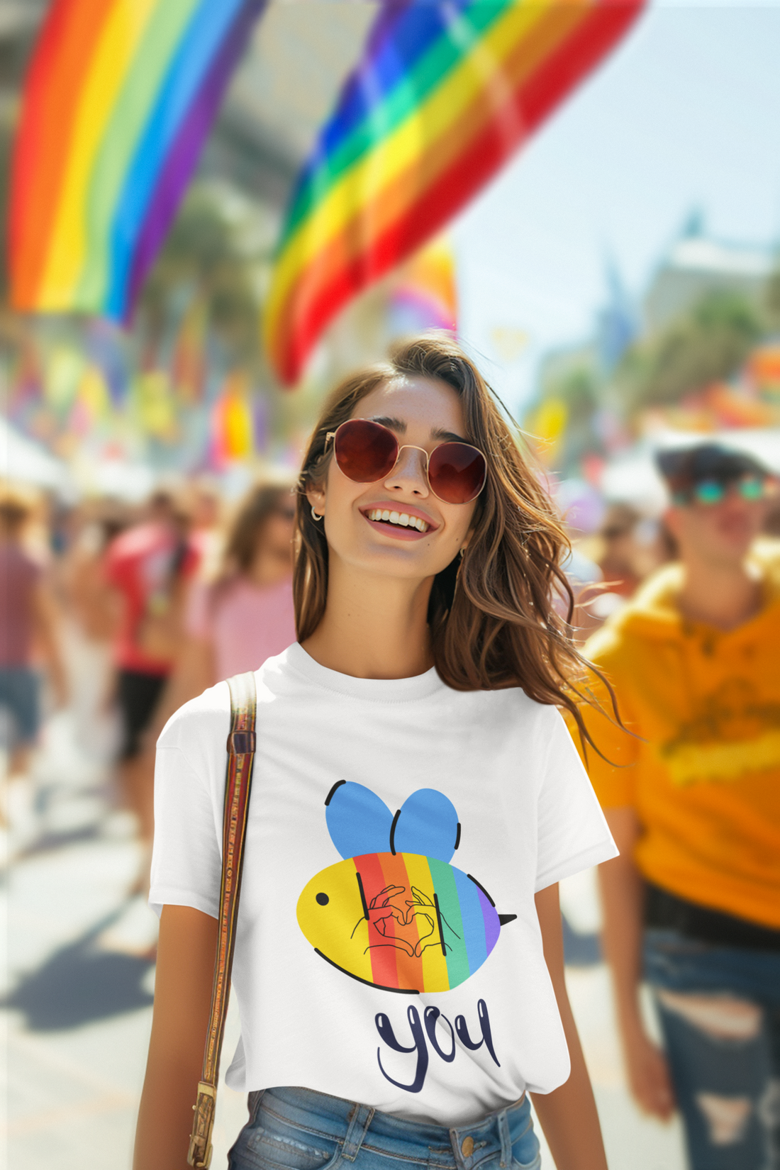 Bee You ( with love ) -Unisex Premium t-shirt