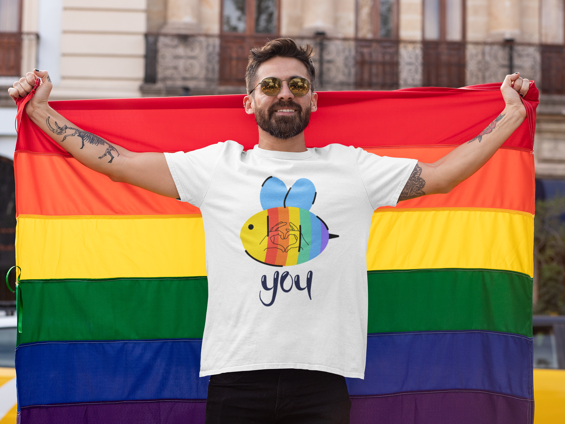 Bee You ( with love ) -Unisex Premium t-shirt