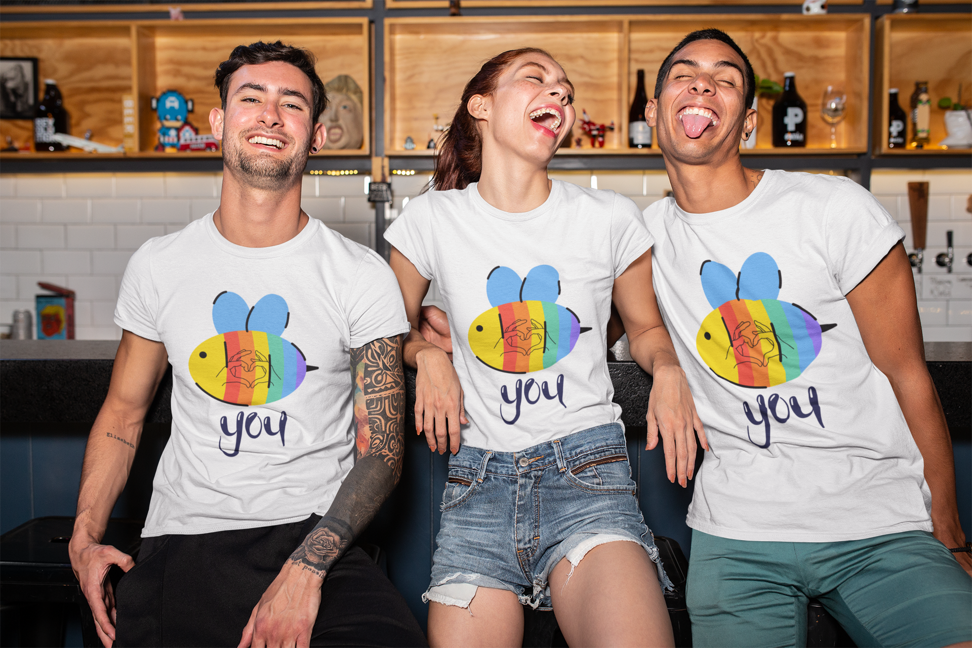 Bee You ( with love ) -Unisex Premium t-shirt