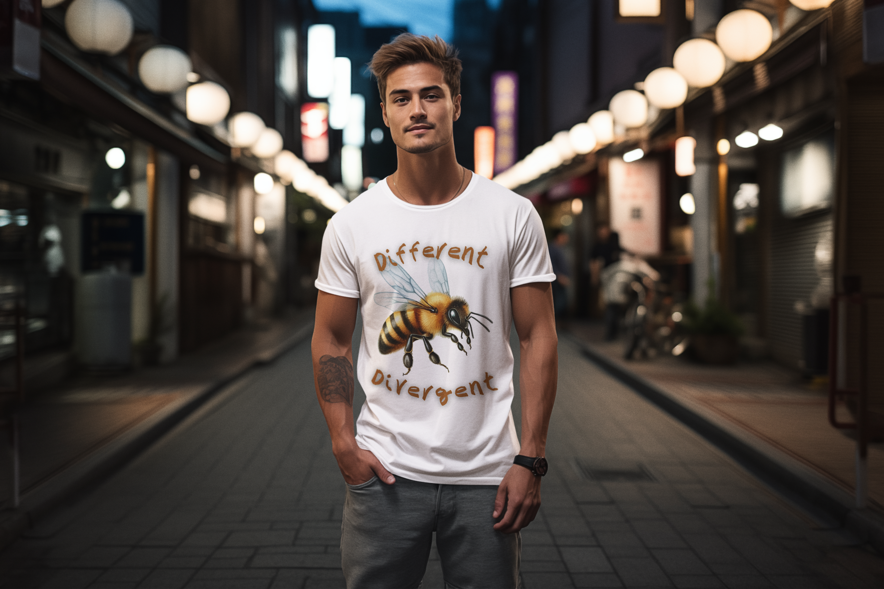 Bee Different Bee Divergent  -Unisex Premium t-shirt