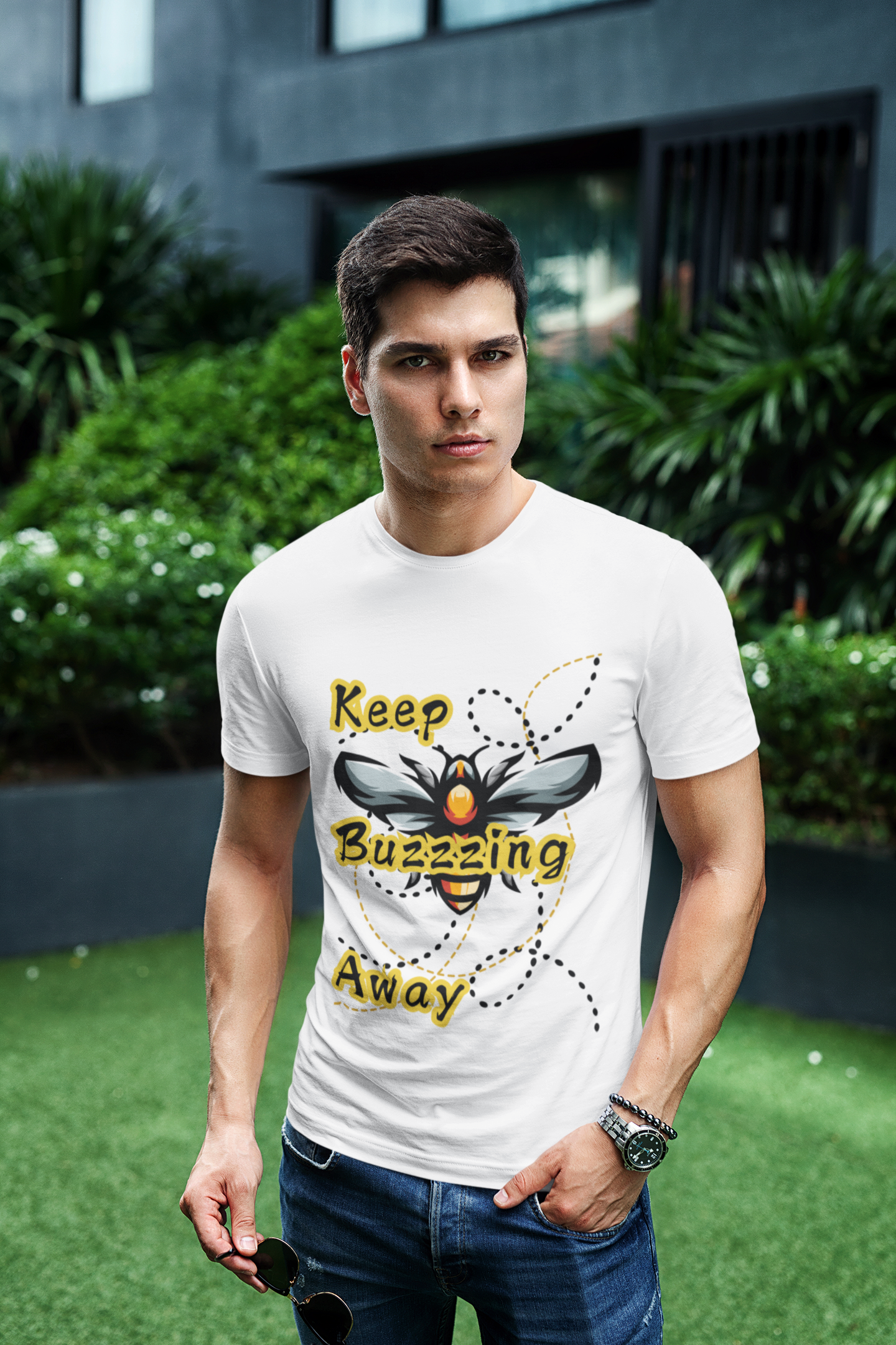 Keep Buzzing Away- Unisex Premium t-shirt
