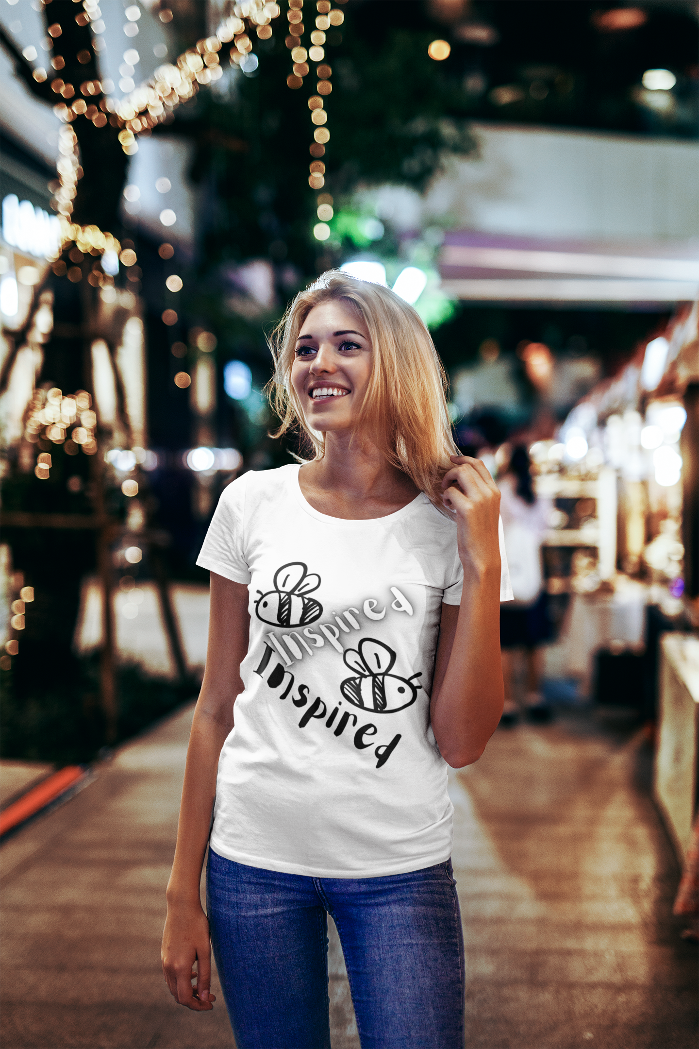 Bee Inspired- Unisex Premium t-shirt