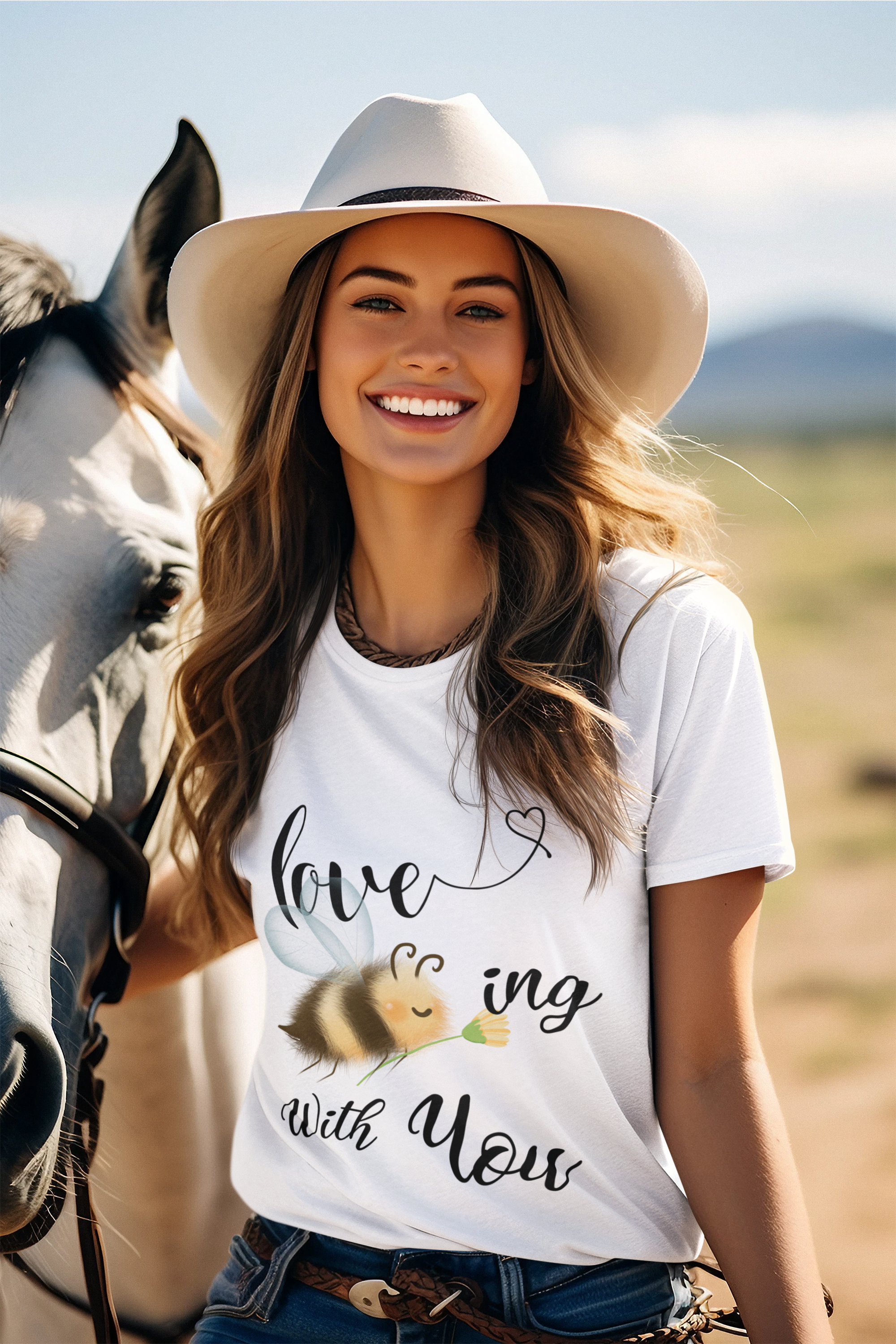 Love Bee-ing With You -Unisex Premium t-shirt