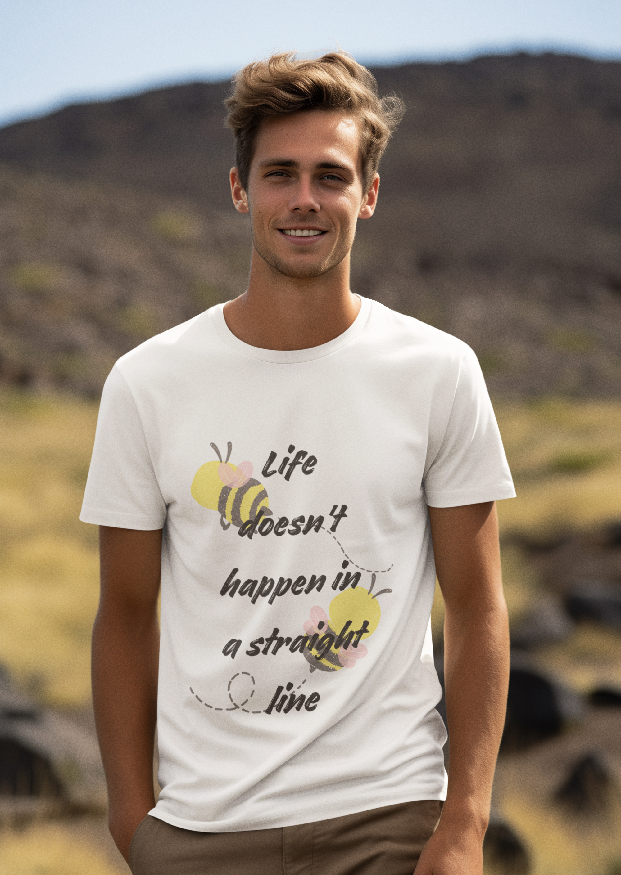 Life Doesn’t Happen in a Straight Line- Unisex Premium t-shirt