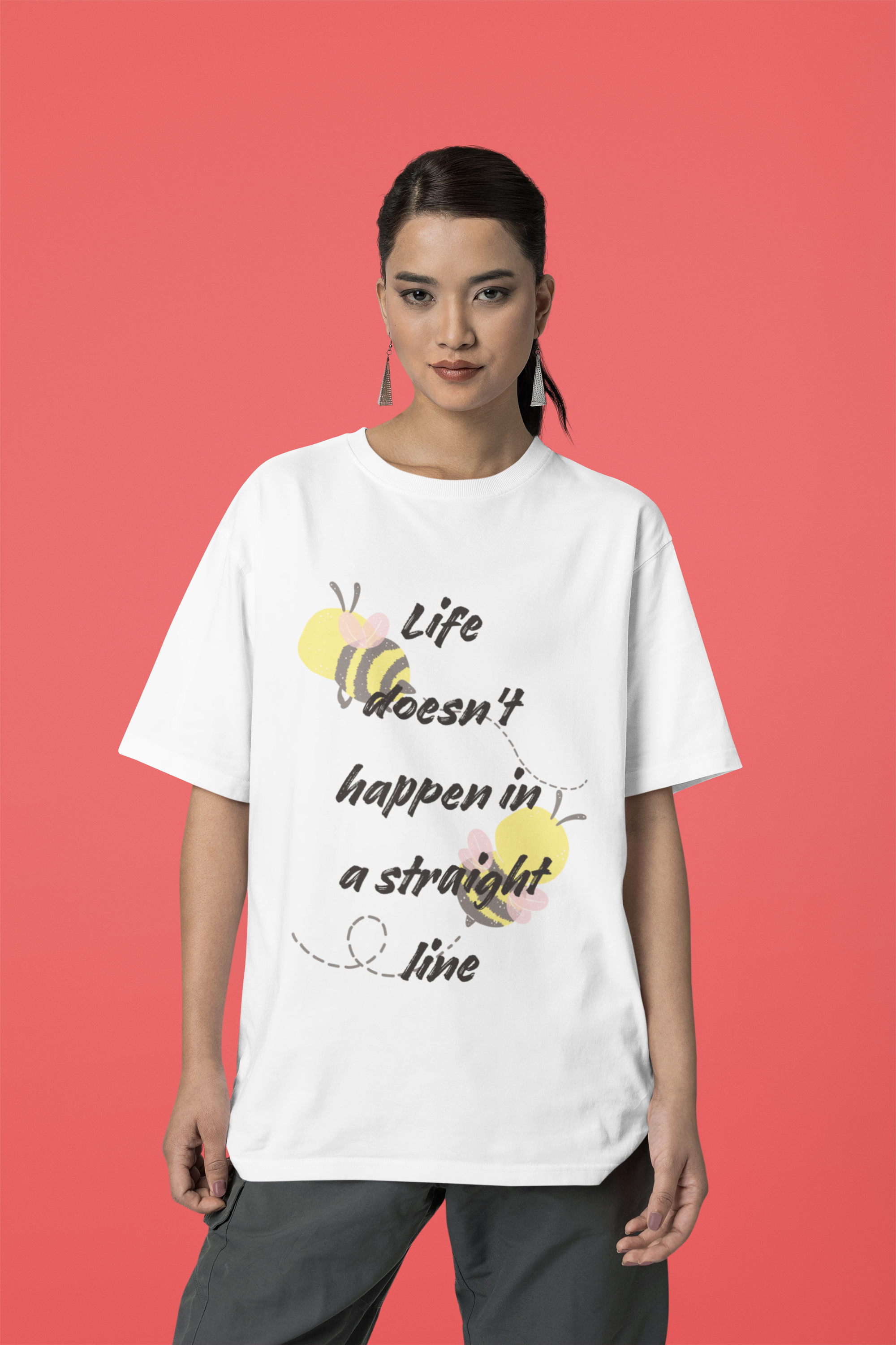 Life Doesn’t Happen in a Straight Line- Unisex Premium t-shirt
