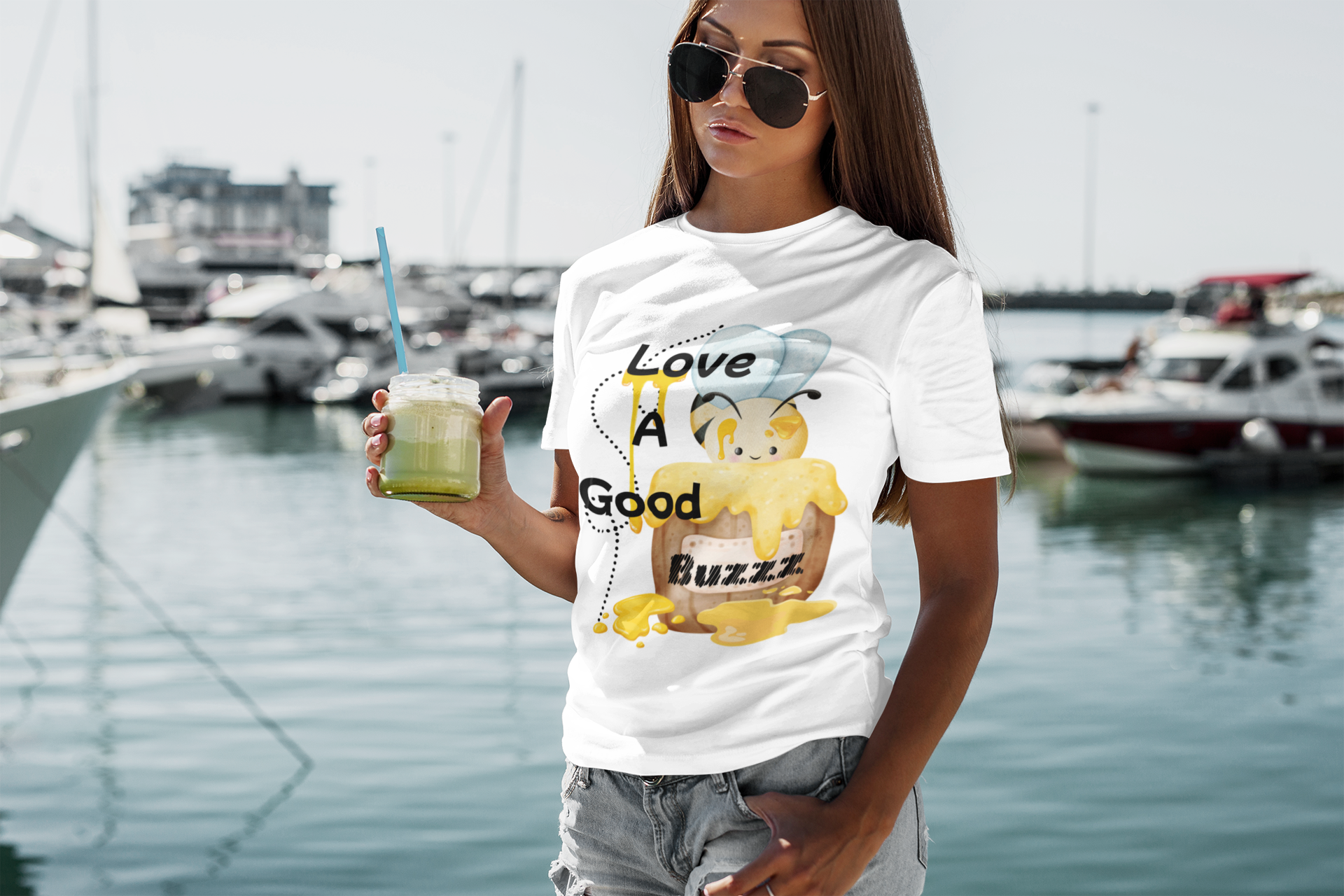 Love A Good Buzzz- Unisex Premium t-shirt