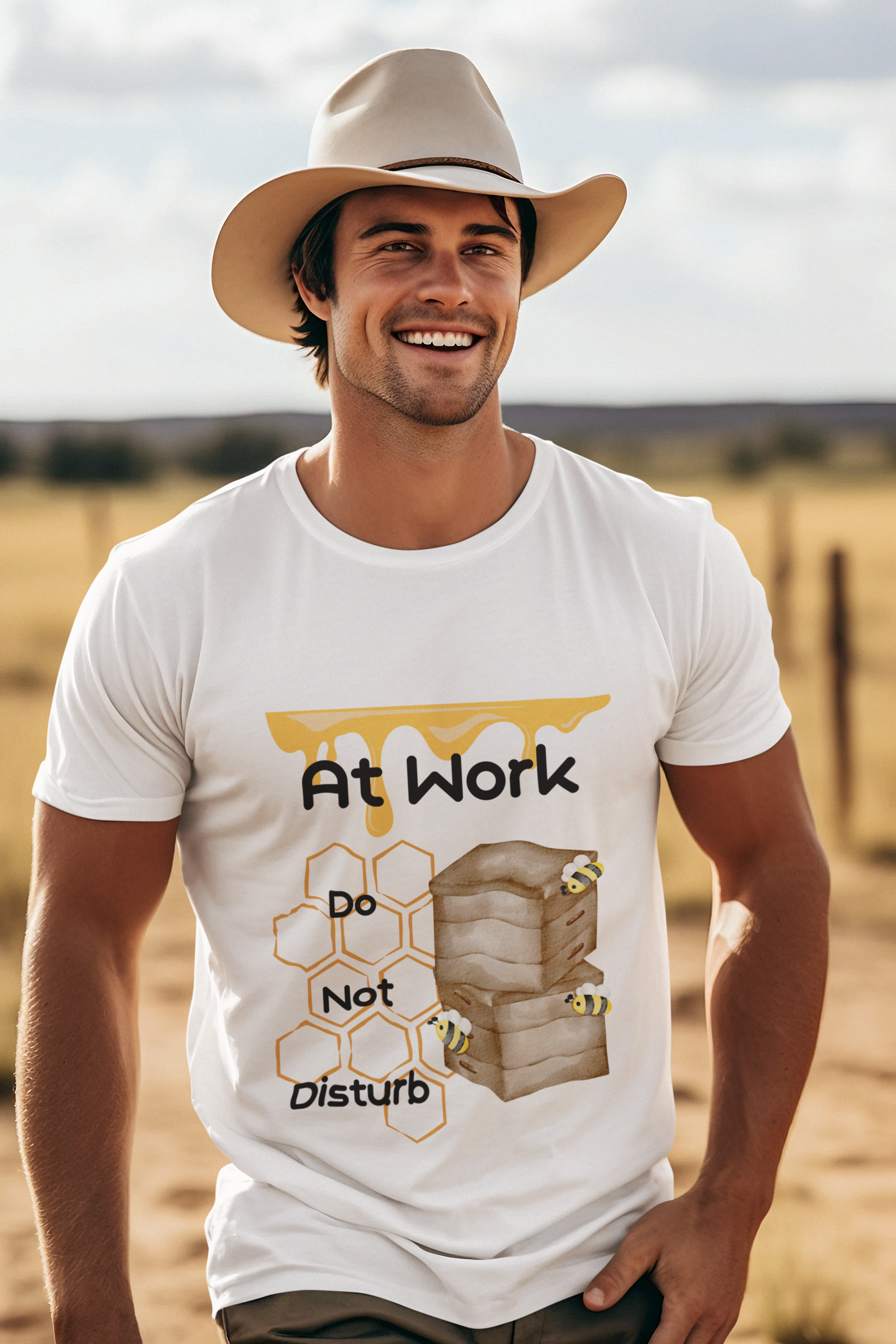 At Work- Do Not Disturb- Unisex Premium t-shirt