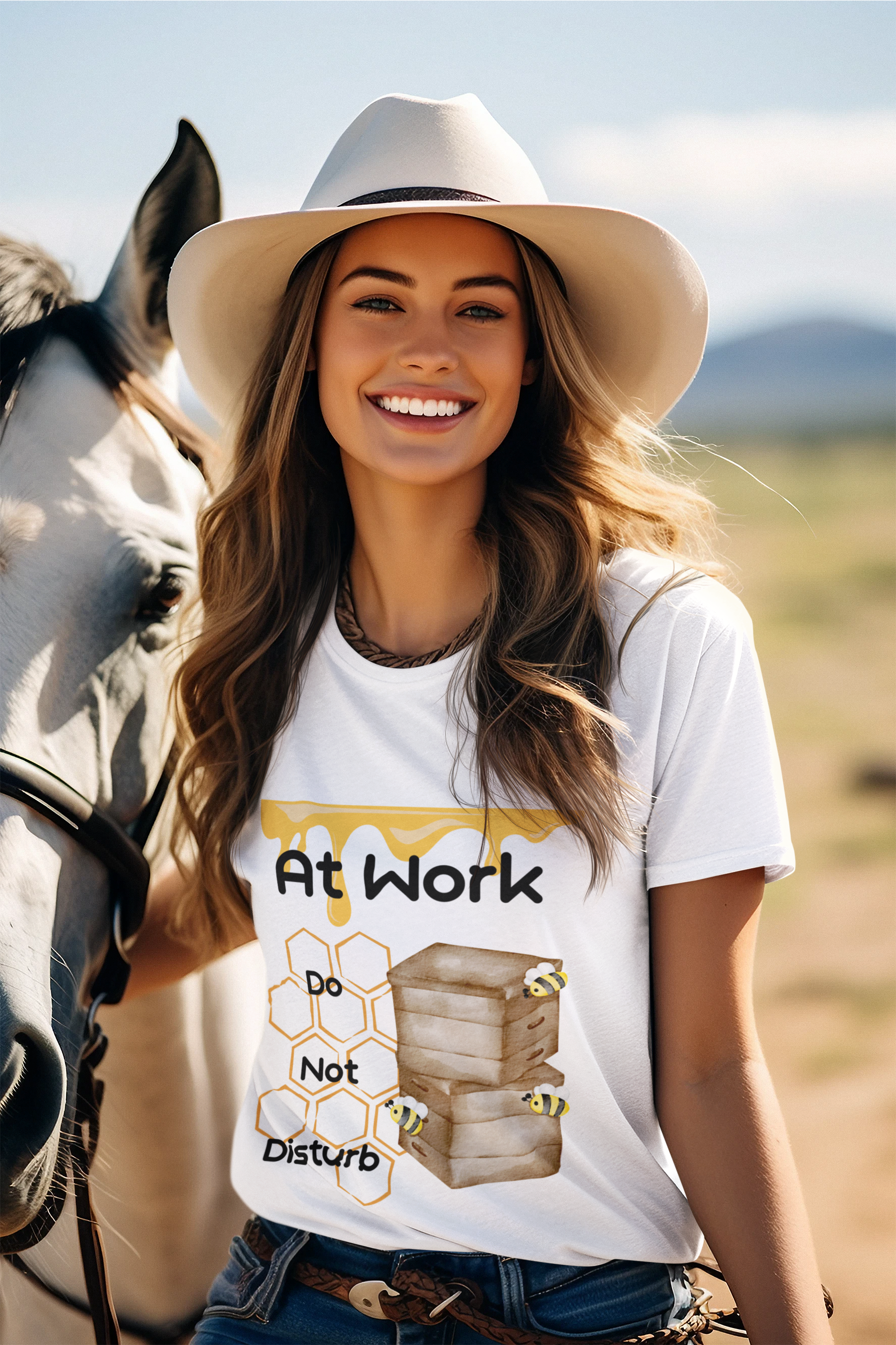 At Work- Do Not Disturb- Unisex Premium t-shirt