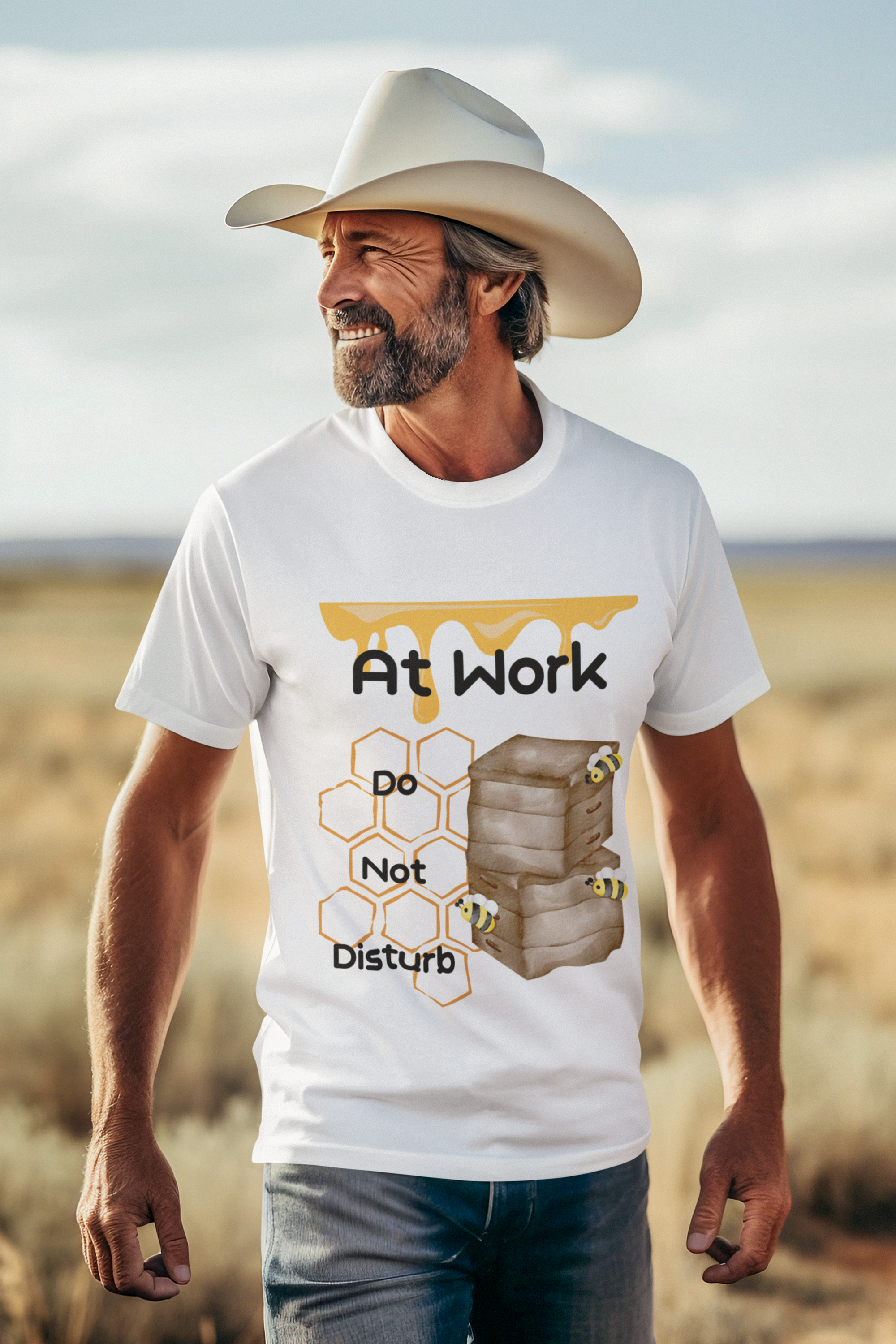 At Work- Do Not Disturb- Unisex Premium t-shirt