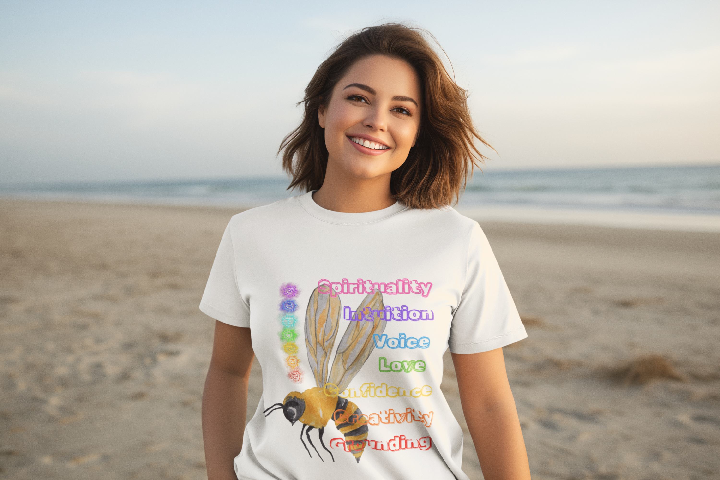 Bee Inspired 7 Chakras- Unisex Premium t-shirt