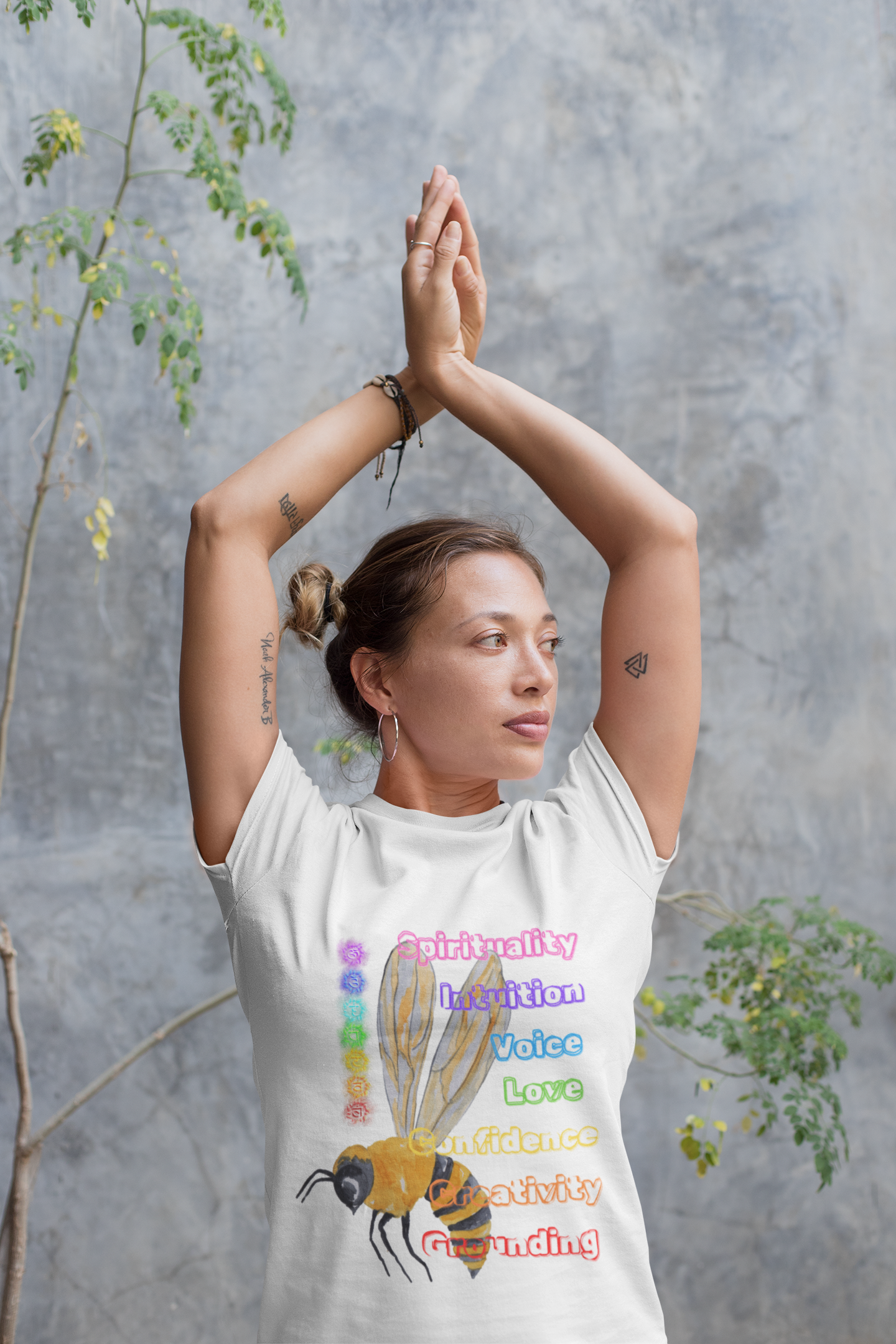 Bee Inspired 7 Chakras- Unisex Premium t-shirt