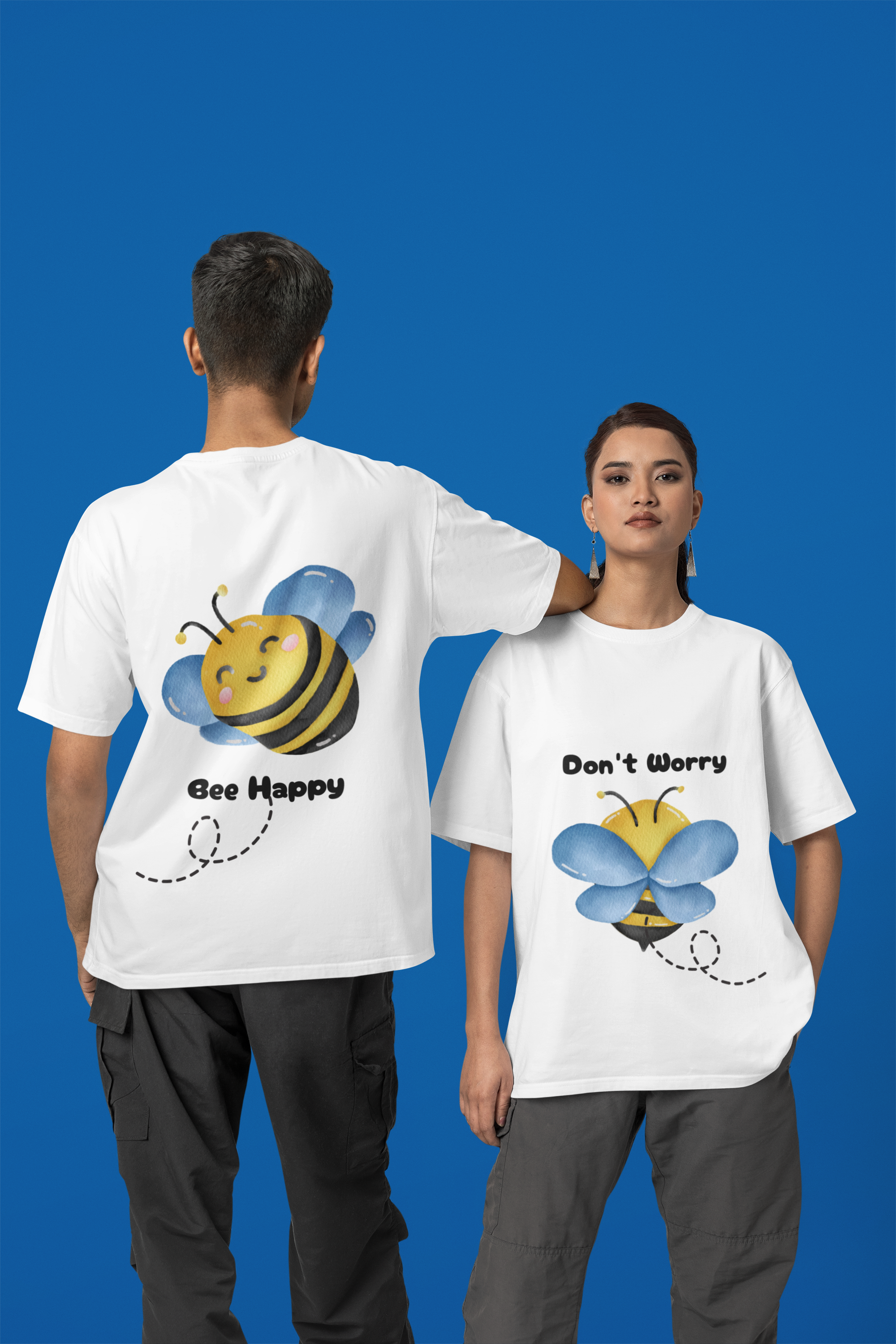 Don't Worry - Bee Happy - Premium T-Shirt