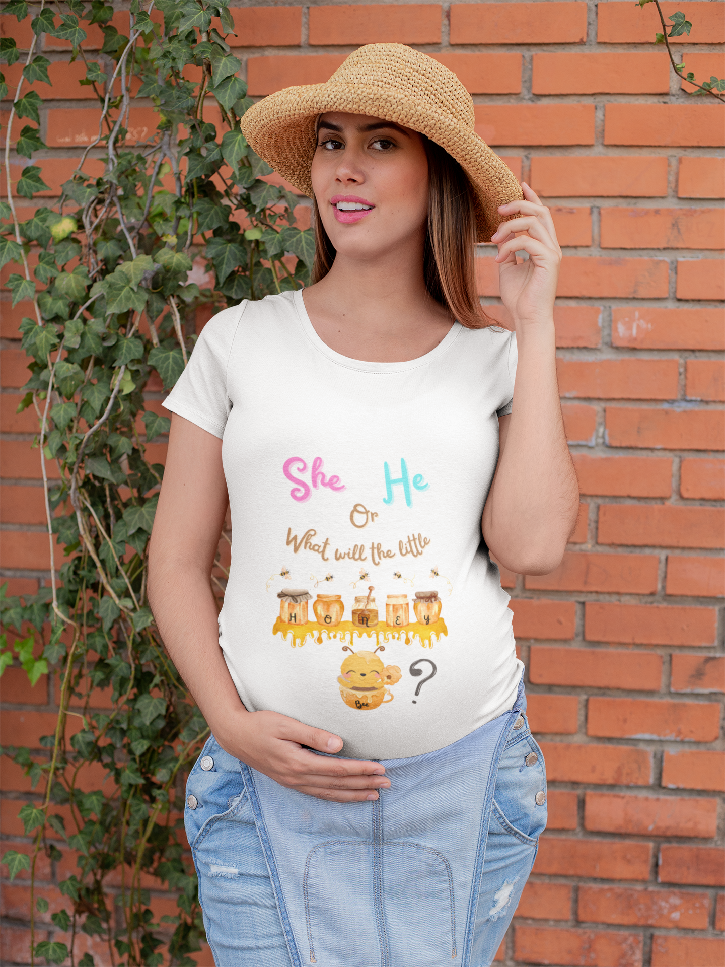 She or He What Will The Little Honey Be Shirt  - Premium T-Shirt