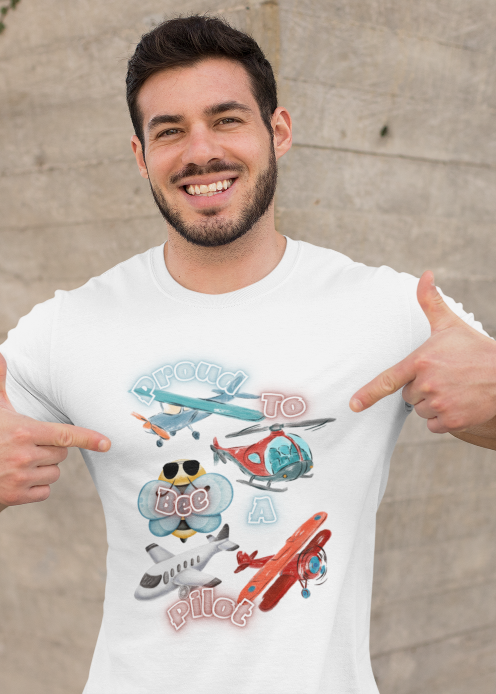 Proud To Bee A Pilot- Unisex Premium t-shirt