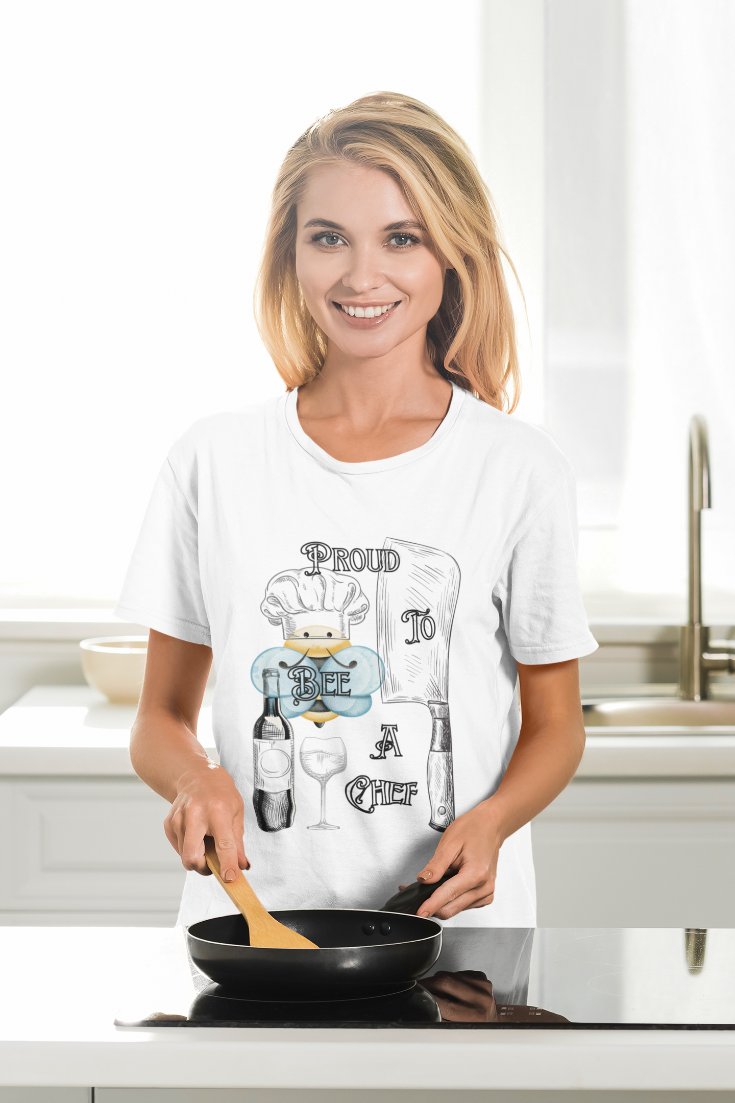 Proud to Bee a Chef  - Premium T-Shirt