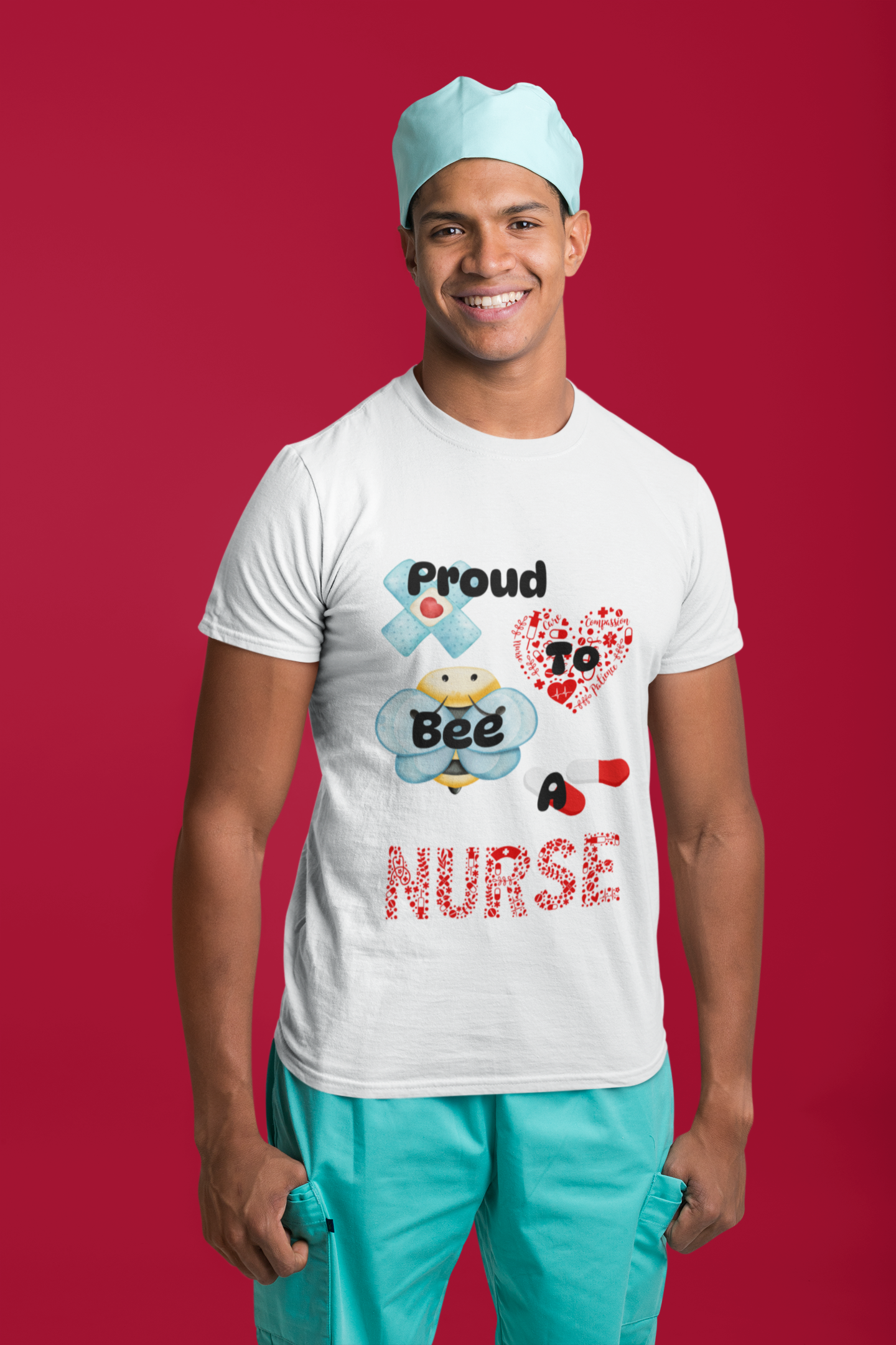 Proud To Bee A Nurse -Unisex Premium t-shirt