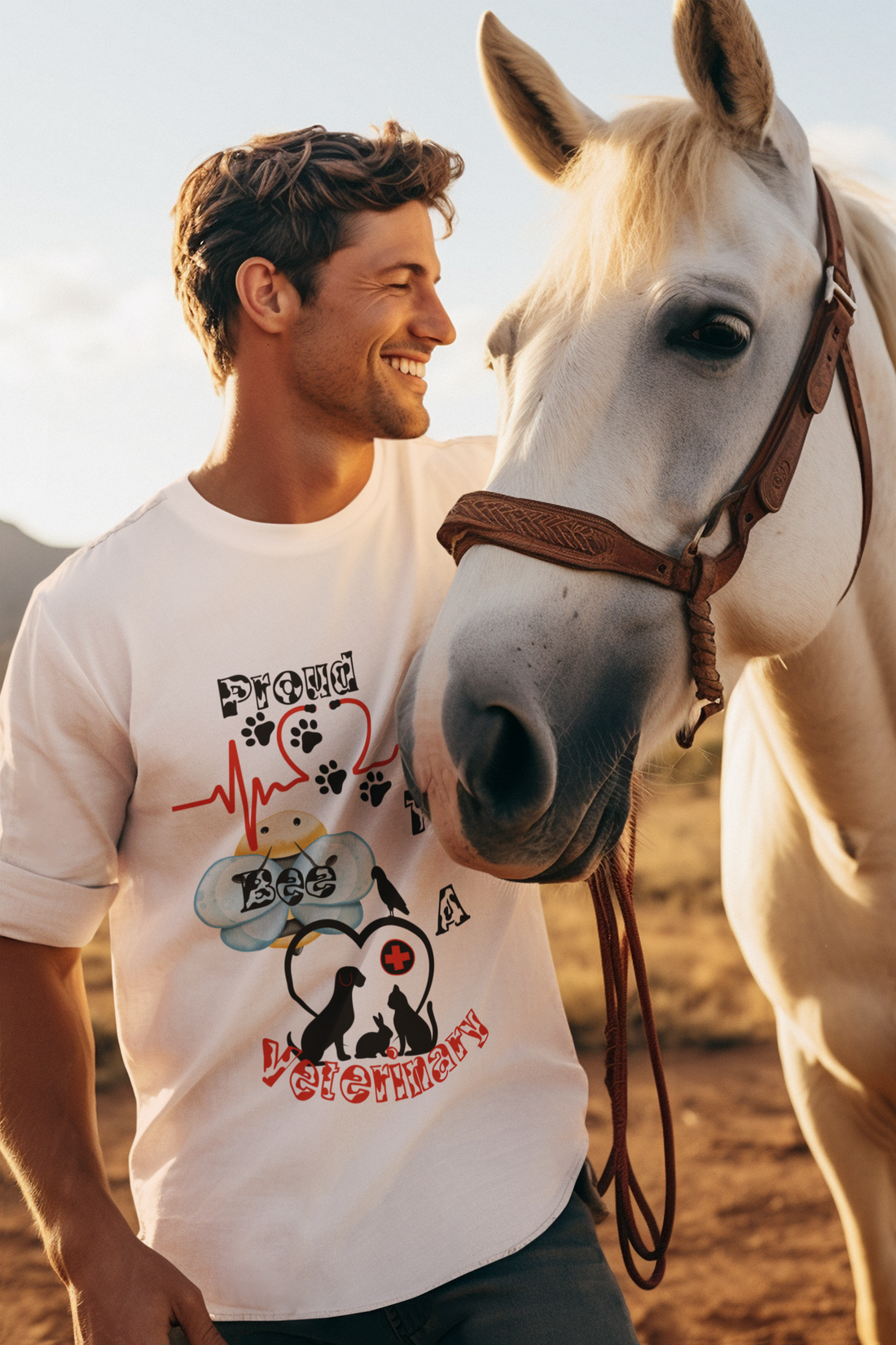 Proud To Bee A Veterinary- Unisex Premium t-shirt