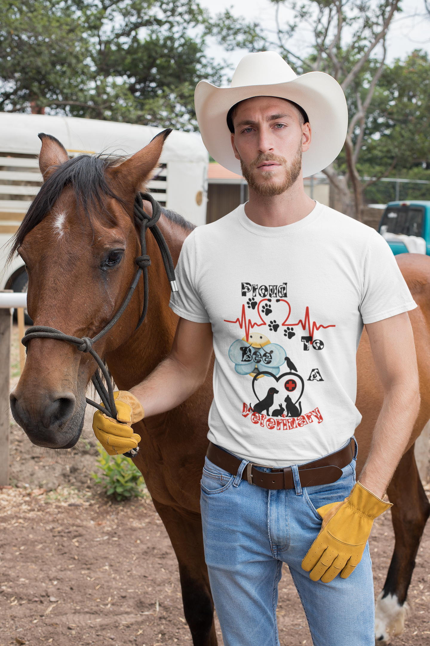 Proud To Bee A Veterinary- Unisex Premium t-shirt