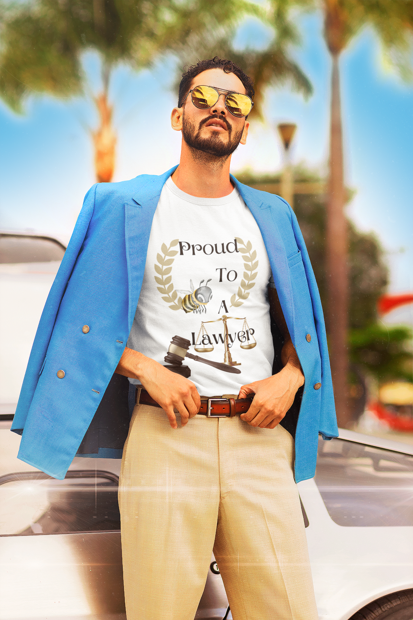 Proud To Bee A Lawyer- Unisex Premium t-shirt