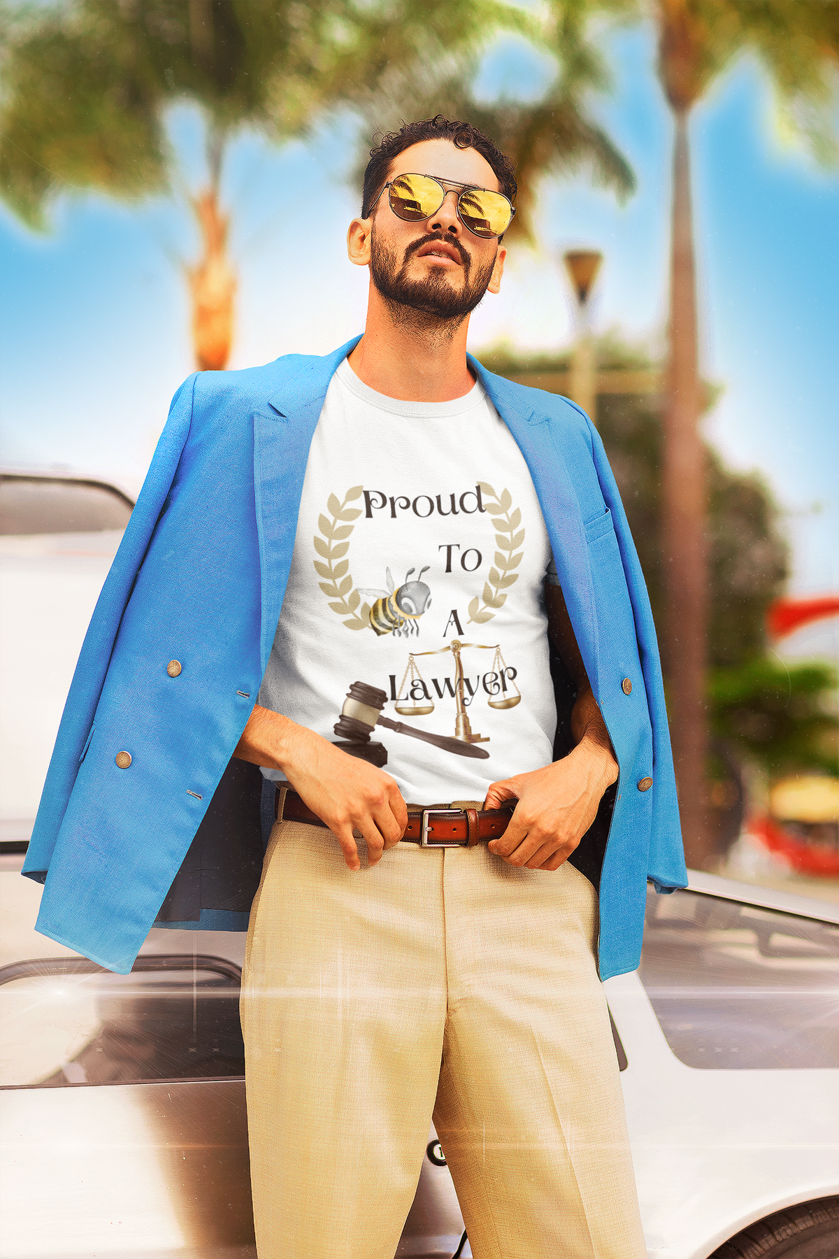 Proud To Bee A Lawyer- Unisex Premium t-shirt