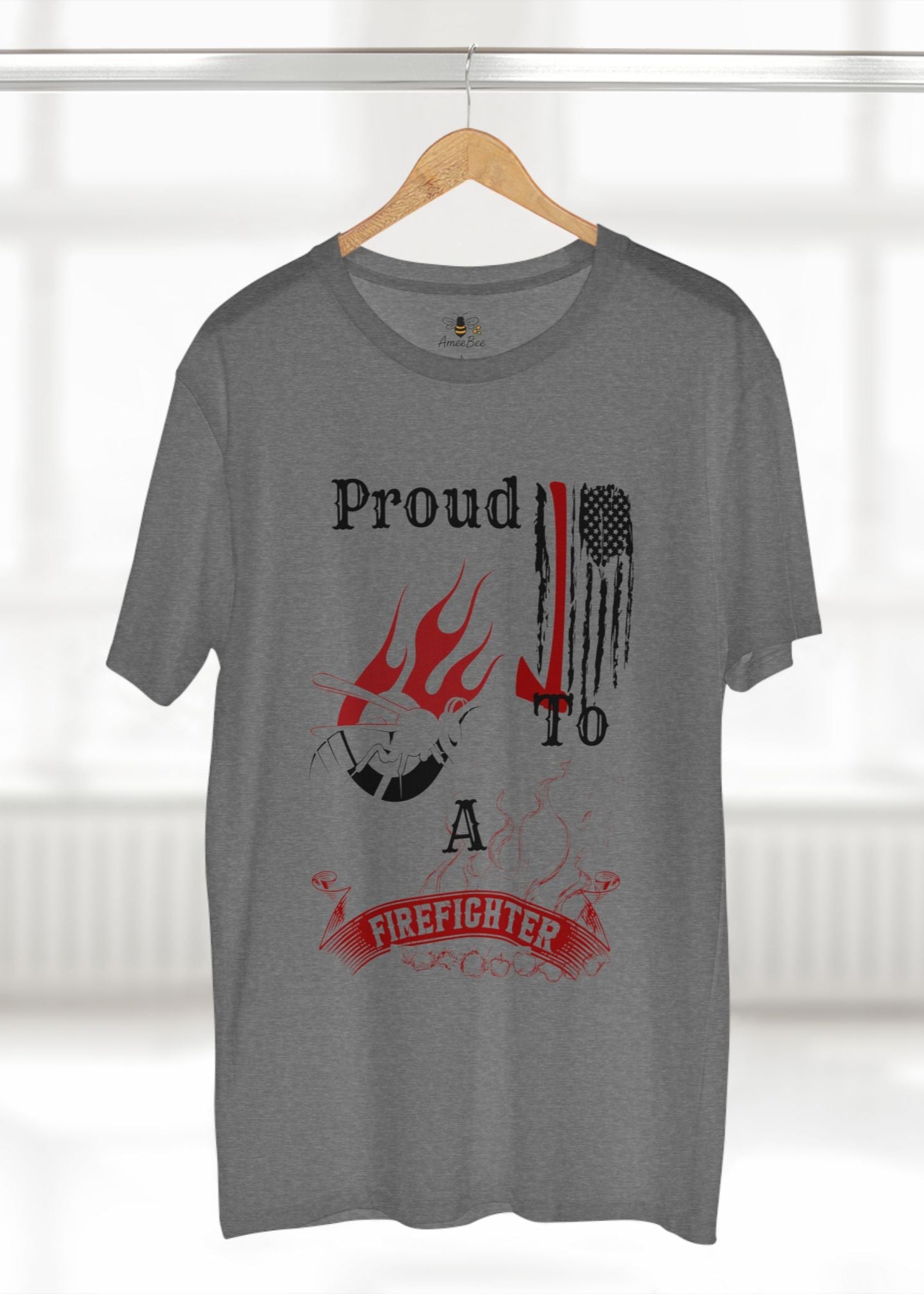 Proud to Bee a Firefighter - Premium T-Shirt