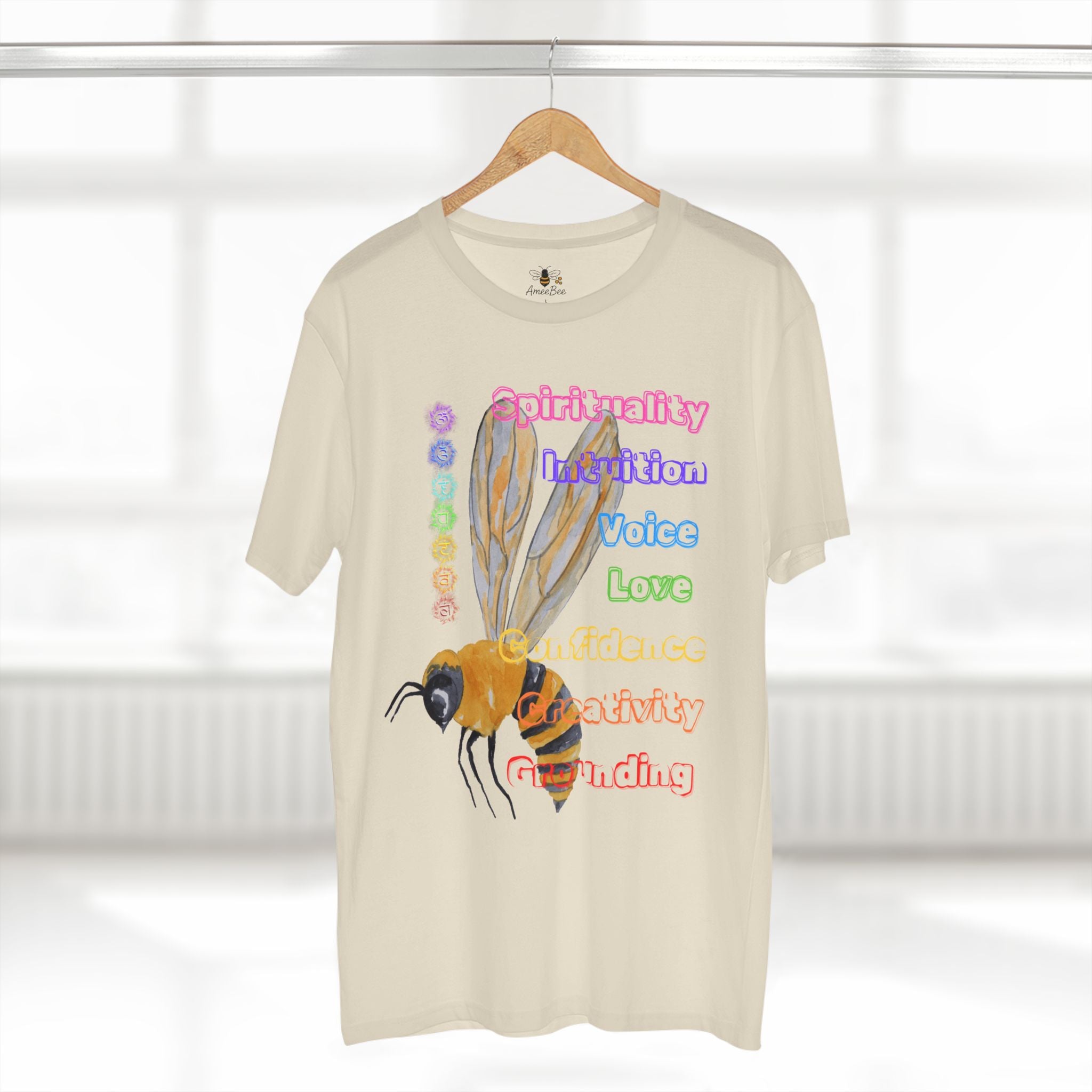 Bee-Inspired 7 Chakras - Premium T-Shirt