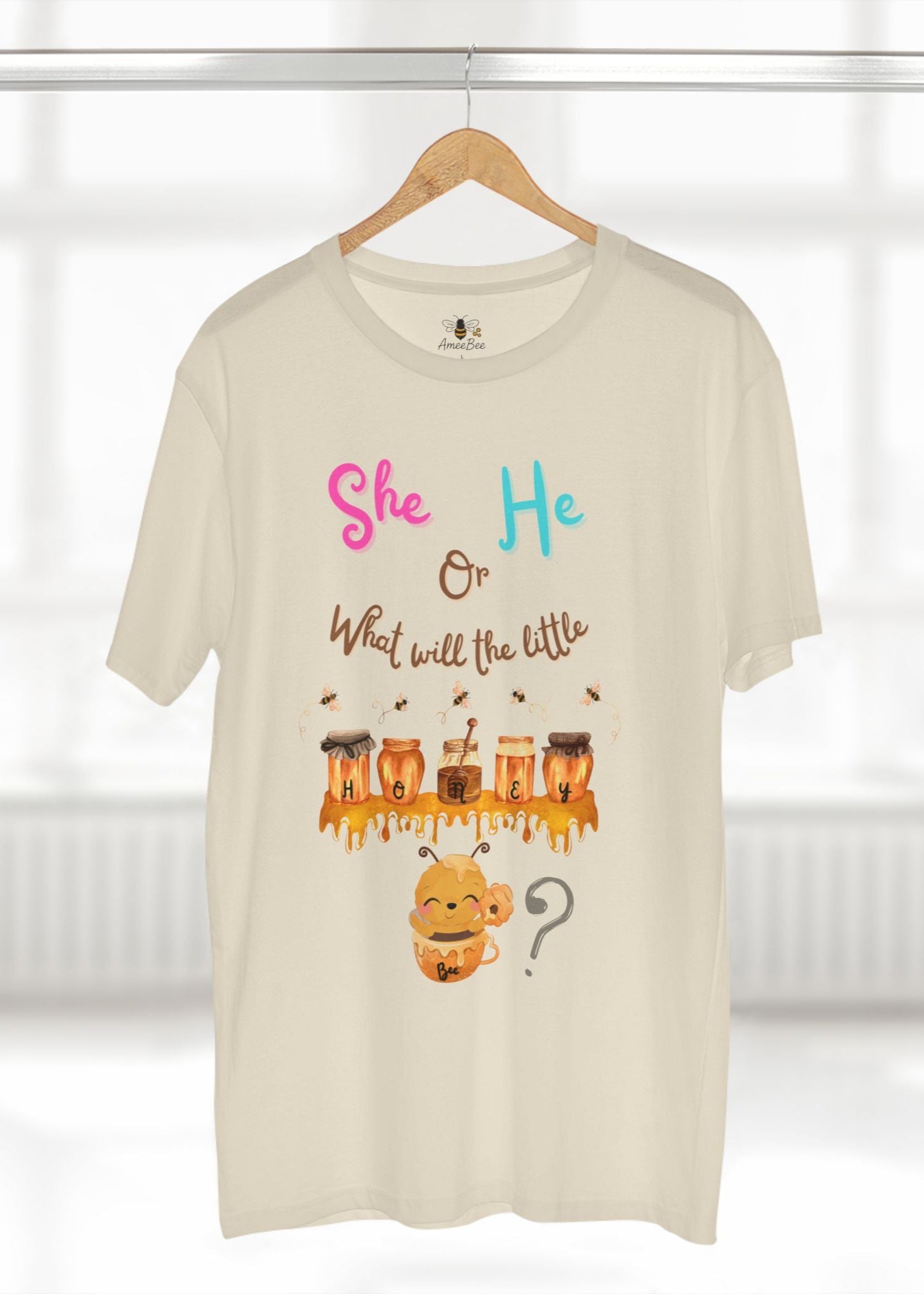 She or He What Will The Little Honey Be Shirt  - Premium T-Shirt