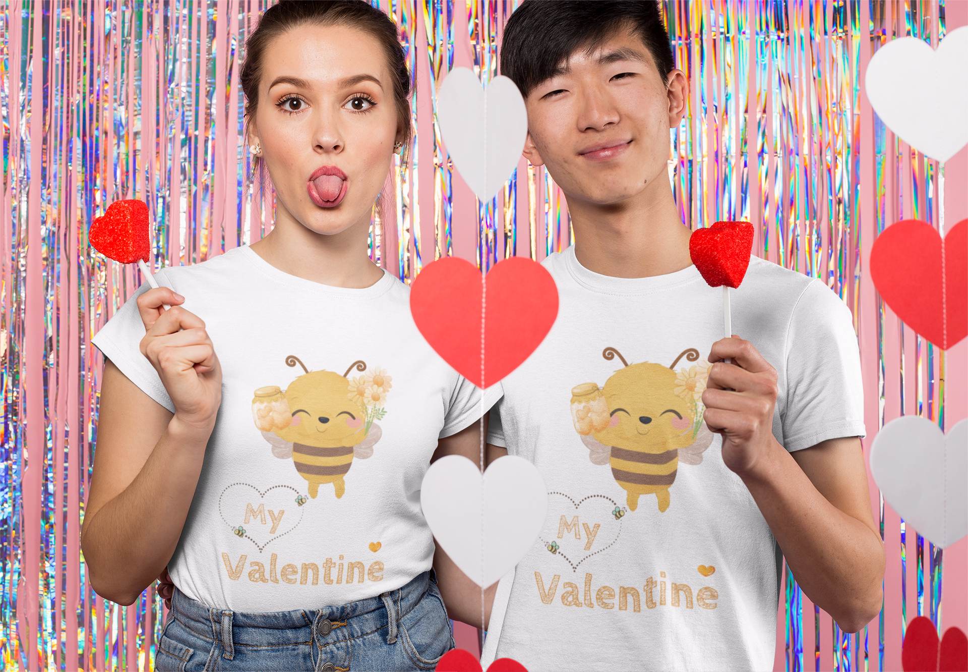 Bee My Valentine -Unisex Premium t-shirt