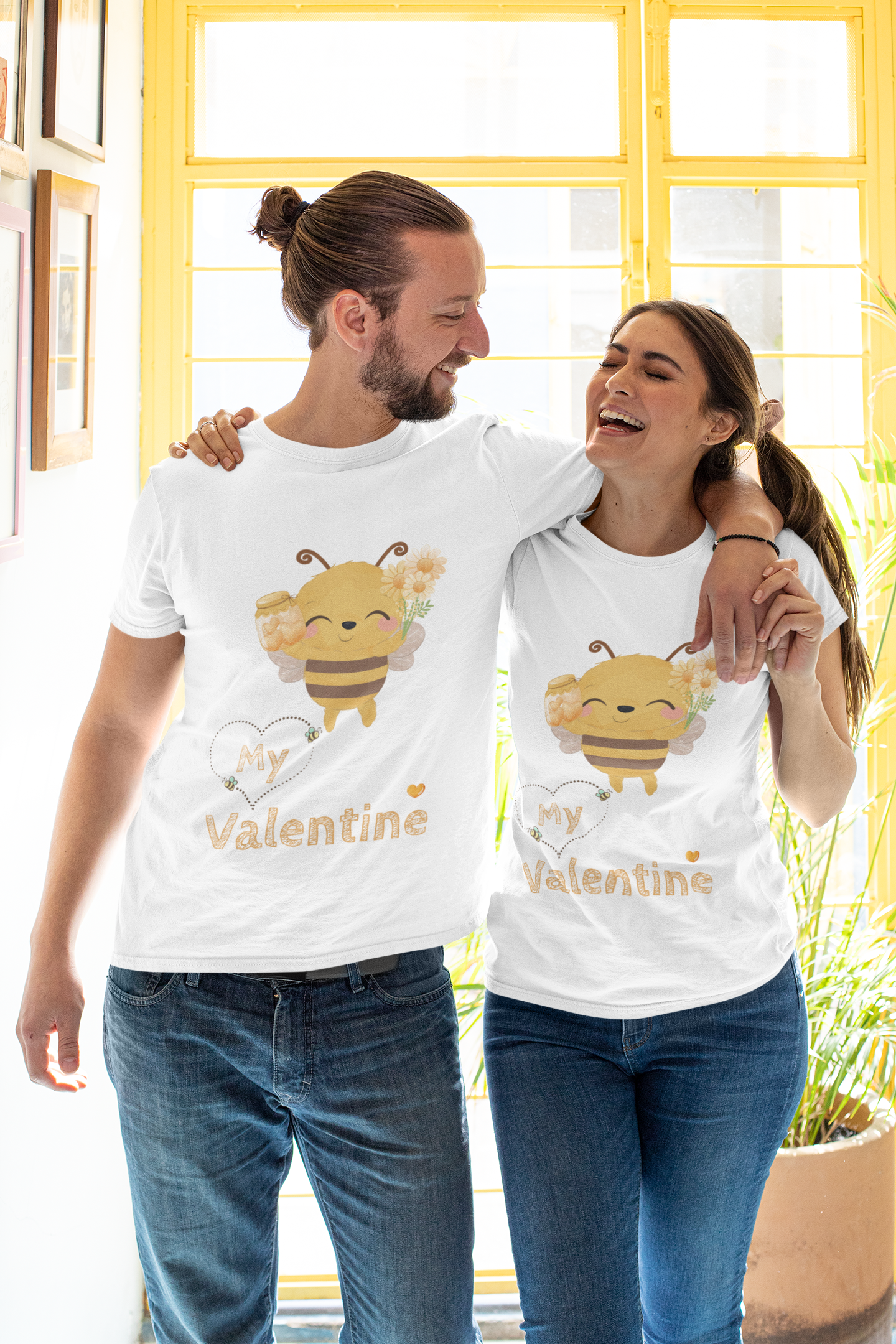 Bee My Valentine -Unisex Premium t-shirt