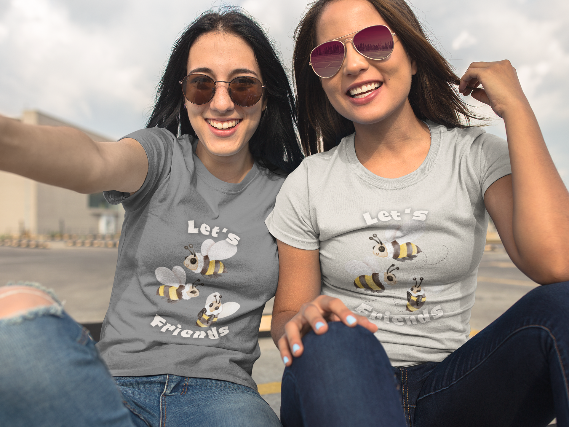 Let's Bee Friends- Unisex Premium t-shirt